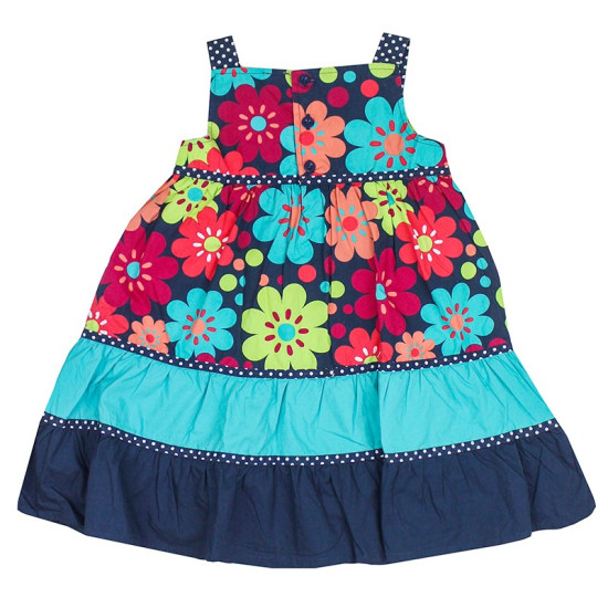 Φλοράλ παιδικό φόρεμα Pusblu
