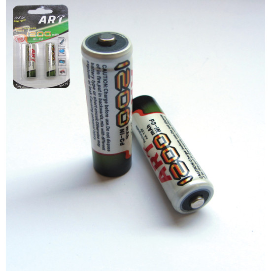 Συσκευασία 2 επαναφορτιζόμενες μπαταρίες ΑΑ-R6 [00600028]