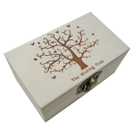 Ξύλινο κουτί με πυρογραφία για decoupage “The Wishing Tree” [20601323]