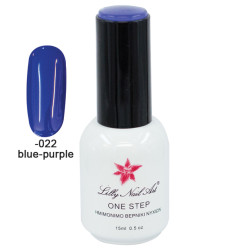 Ημιμόνιμο μανό one step 15ml - Blue-purple [40504001-022]