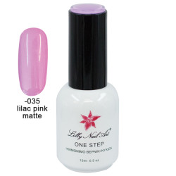 Ημιμόνιμο μανό one step 15ml - Lilac pink matte [40504001-035]