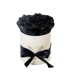 Forever Roses Μαύρο Premium 12x17cm 7 τριαντάφυλλα