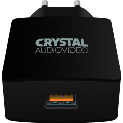 CRYSTAL AUDIO QP-3 QC3.0 port 3.65-6.5V/3A 6.5-9V/2A 9-12V/1.5A Single USB Wall Charger