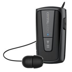 CRYSTAL AUDIO R3G Retractable Bluetooth Headphones Gunmetal