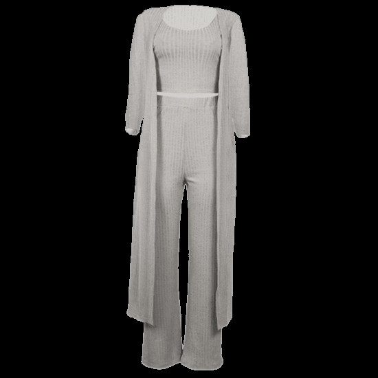 Staticia	Set - Cardigan, T-shirt, and trousers