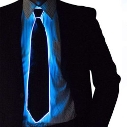 FlorQuann	Glowing fluorescent tie