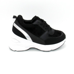 Sneakers Αθλητικό TLP 3480-12 Μαύρο - Μπέζ