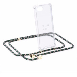 Camouflage phone necklace by XOUXOU Berlin ΧΧ Green