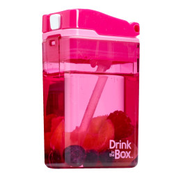 Παιδικό παγούρι με καλαμάκι 235ml ροζ Drink In The Box 1008PK