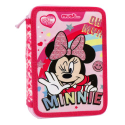 Κασετίνα διπλή γεμάτη Minnie Mouse MUST 563026