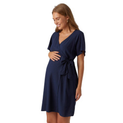 Φόρεμα εγκυμοσύνης wrap knee 20019034 μπλε Vero Moda 