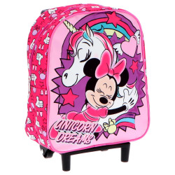 Παιδική τσάντα βρεφική/νηπιαγωγείου με ροδάκια trolley MINNIE MOUSE Unicorn 088-3333