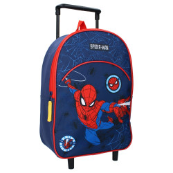 Παιδική τσάντα νηπιαγωγείου με ροδάκια trolley SPIDERMAN dark blue 200-3774