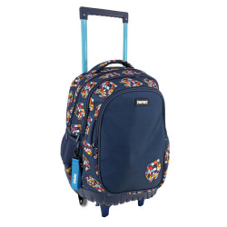 Σχολική τσάντα trolley δημοτικού 34x20x44 3 θήκες Fortnite Cube MUST 483155