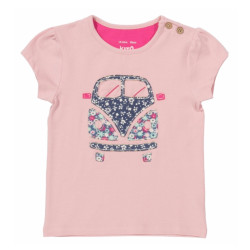 Κοντομάνικο μπλουζάκι οργανικό για κορίτσι αμάξι Kite BG0597