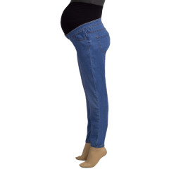 Τζίν εγκυμοσύνης ελαστικό overbump μπλε skinny fit MAT0102BLUNL
