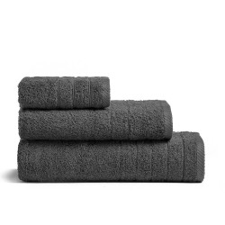 Πετσέτα Fresca Dark Grey Melinen Σώματος 70x140cm 100% Βαμβάκι