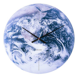 Ρολόι Τοίχου KA5725 Earth D.60cm Blue Tones Karlsson Γυαλί