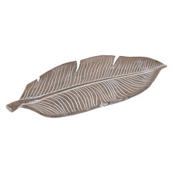 Πιατέλα Διακοσμητική Banana Leaf 1-272-00-086 25x11x3cm Silver Etiquette Πολυρεσίνη