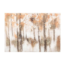 Πίνακας Forest 200195 1-375-121-065 100x3x70cm Brown-Beige Etiquette Οριζόντιοι Καμβάς