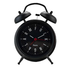 Επιτραπέζιο Ρολόι - Ξυπνητήρι CL1325 F…ing Alarm Black Fisura Μέταλλο