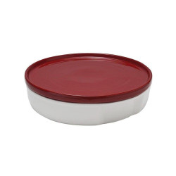 Πυρίμαχο Σκεύος Με Καπάκι BEN7001 30cm White-Red Espiel Πορσελάνη