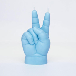 Κερί Peace Baby Hand 6x4x11cm Blue Candle Hand Φυτικό Κερί
