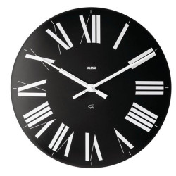Ρολόι Τοίχου Firenze 12 B Φ36cm Abs Black Alessi ABS