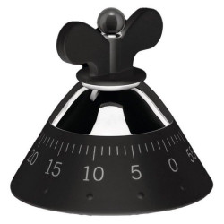 Χρονόμετρο Αναλογικό Κουζίνας A09 B Φ10,5cm Black Alessi Πολυρεσίνη