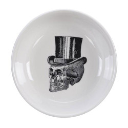 Μπωλ Για Dip Skull Top Hat 20178 100ml D11cm White-Black Homelab Πορσελάνη