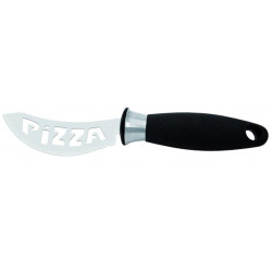 Μαχαίρι Φαγητού Pizza 10cm Από Ανοξείδωτο Ατσάλι Silver-Black Icel Ανοξείδωτο Ατσάλι
