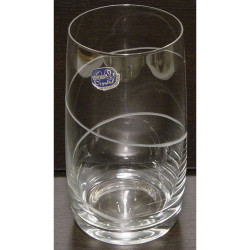 Ποτήρι Σωλήνα Σερπαντίνα CLX25015021 380ml Clear Από Κρύσταλλο Βοημίας Κρύσταλλο