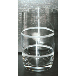 Ποτήρι Σωλήνα Rings Pavo Ideal CLX25015041 380ml Clear Από Κρύσταλλο Βοημίας Κρύσταλλο