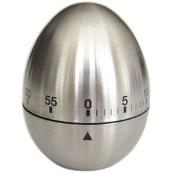 Χρονόμετρο Κουζίνας Αυγό 811007 Μεταλλικό 6,1x7,5cm Silver Ankor Μέταλλο