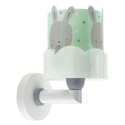 Φωτιστικό Τοίχου-Απλίκα Baby Bunny Διπλού Τοιχώματος 61159 H Ε27 Green Ango Πολυπροπυλένιο