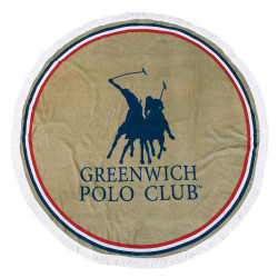 Πετσέτα Θαλάσσης Στρόγγυλη 2825 Beige Greenwich Polo Club Θαλάσσης Φ160 100% Βαμβάκι