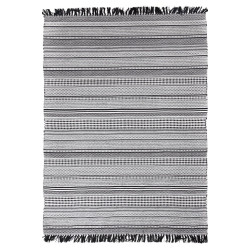 Χαλί Urban Cotton Kilim Samaira  Black-White Royal Carpet 70X140cm
