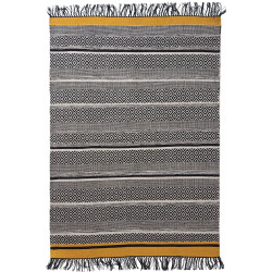 Χαλί Urban Cotton Kilim Amelia Chai Tea Grey-Yellow Royal Carpet 130X190cm
