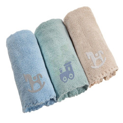 Πετσέτες Βρεφικές Boy's Toys (Σετ 3τμχ) Blue-Beige Guy Laroche Σετ Πετσέτες 100% Microfiber