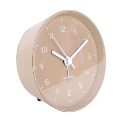 Ρολόι Επιτραπέζιο - Ξυπνητήρι Cone KA5843SB Φ10x5cm Sand Karlsson Μέταλλο