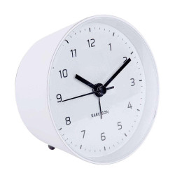 Ρολόι Επιτραπέζιο - Ξυπνητήρι Cone KA5843WH Φ10x5cm White Karlsson Μέταλλο