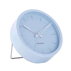 Ρολόι Επιτραπέζιο - Ξυπνητήρι Lure KA5842BL Φ10x5cm Light Blue Karlsson Μέταλλο