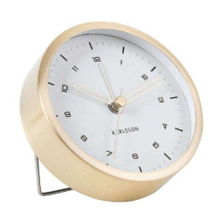 Ρολόι Επιτραπέζιο - Ξυπνητήρι Tinge KA5844GD Φ9x3cm Gold Karlsson Μέταλλο