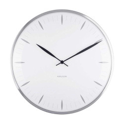 Ρολόι Τοίχου Dome Leaf KA5761WH Φ40cm White Karlsson Ατσάλι