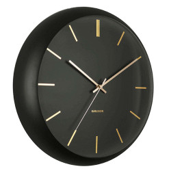 Ρολόι Τοίχου Globe KA5840BK Φ40cm Black-Gold Karlsson Μέταλλο