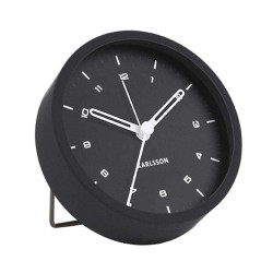 Επιτραπέζιο Ρολόι - Ξυπνητήρι KA5806BK Tingle Steel Black Karlsson Μέταλλο