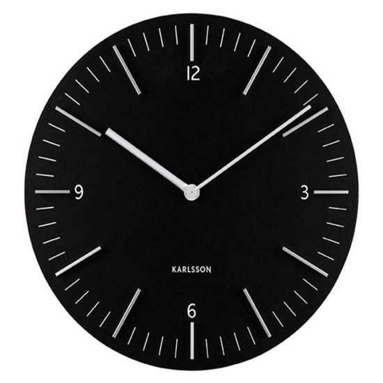 Ρολόι Τοίχου Detailed KA5782BK Φ30cm Black Karlsson Ξύλο