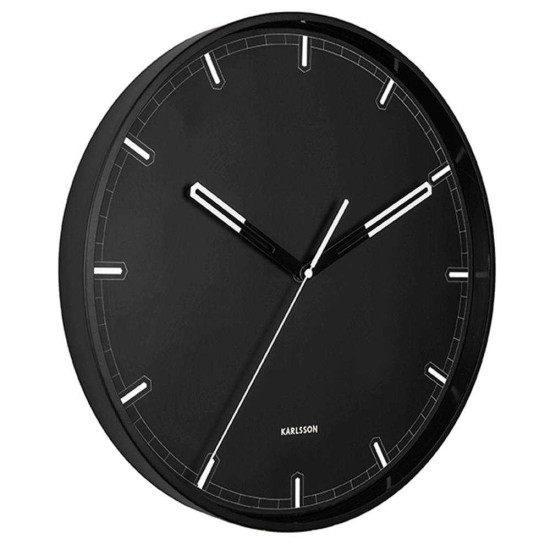 Ρολόι Τοίχου Dipped KA5774BK Φ40cm Black Karlsson Μέταλλο
