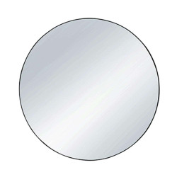 Καθρέπτης Τοίχου Στρογγυλός Esra 1330102 Φ50cm Black Mirrors & More Μέταλλο