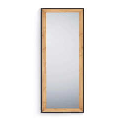Καθρέπτης Τοίχου Bianka 1610298 50x150cm Natural-Black Mirrors & More Mdf